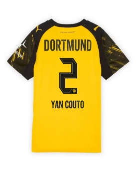 Billige Fotballdrakt Borussia Dortmund Yan Couto #2 Replika Hjemmedrakt Dame 2025-26 Kortermet Billige Fotballdrakt Borussia Dortmund Yan Couto #2 Replika Hjemmedrakt Dame 2025-26 Kortermet